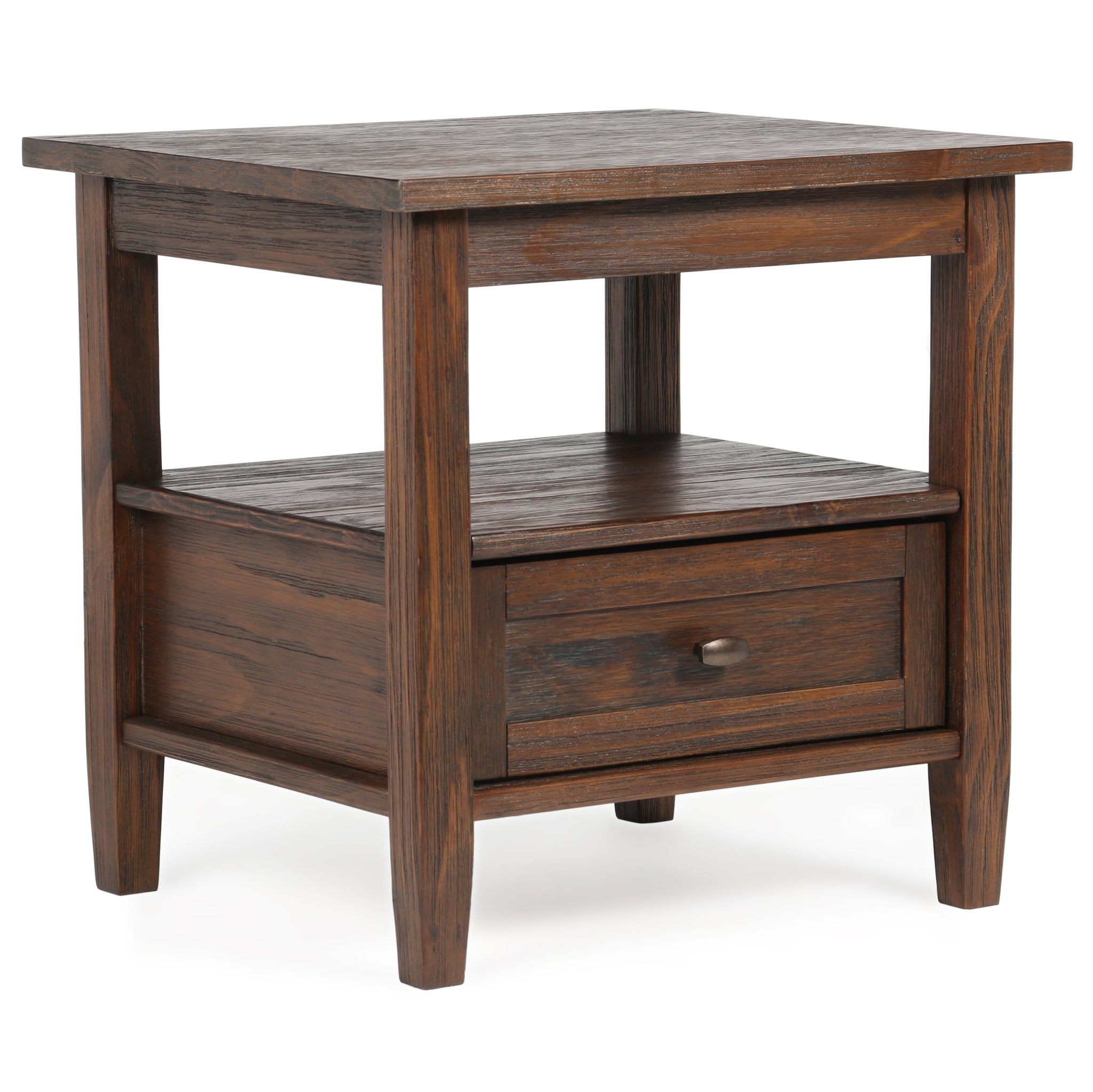 Eon Solid Wood End Table with Drawer