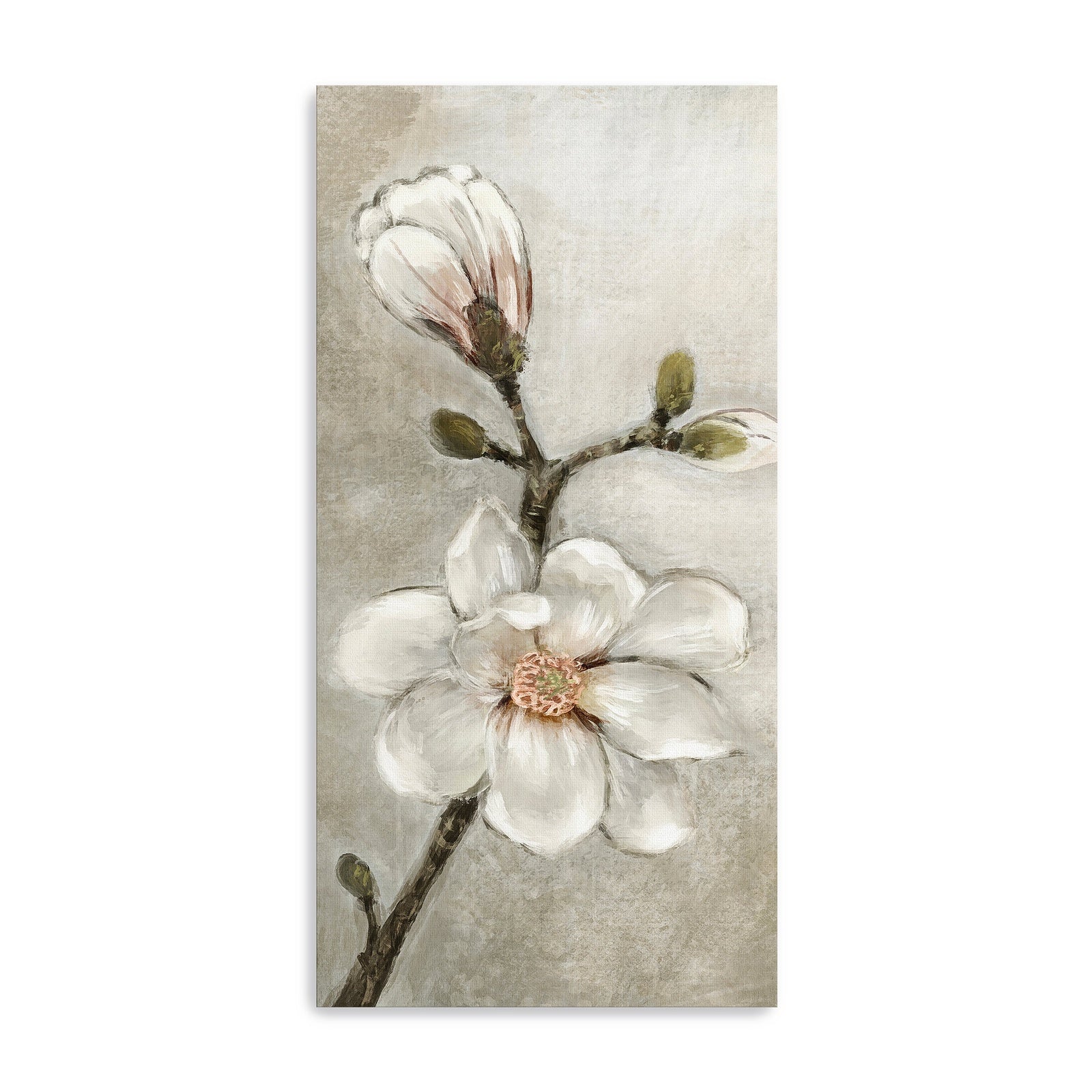 Magnolia In Bloom Canvas Giclee Wall Art
